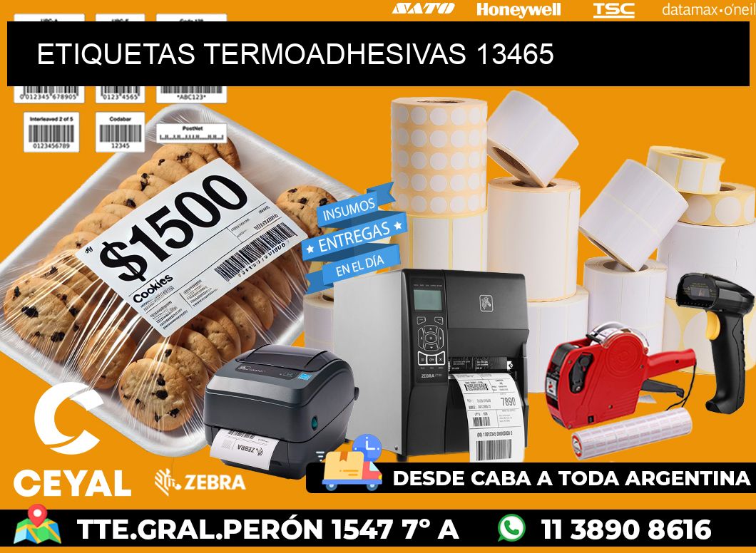 ETIQUETAS TERMOADHESIVAS 13465