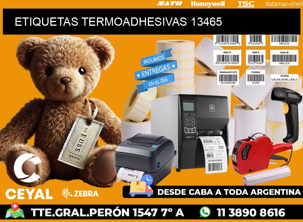 ETIQUETAS TERMOADHESIVAS 13465