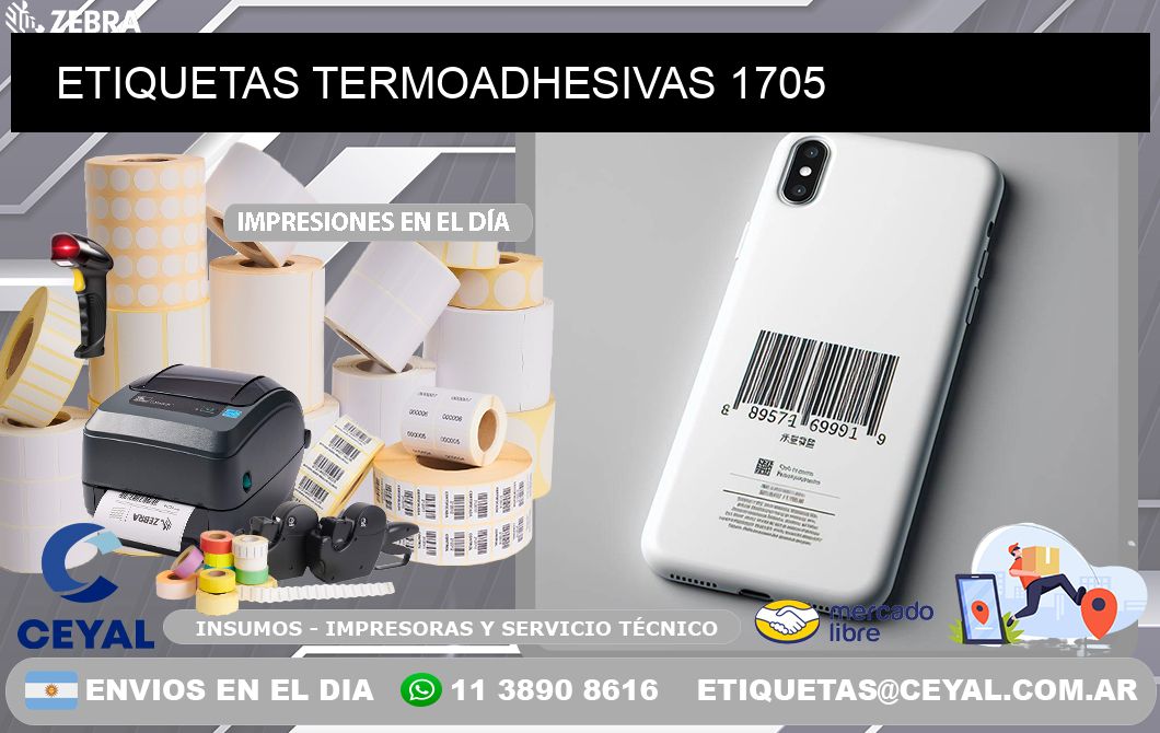 ETIQUETAS TERMOADHESIVAS 1705