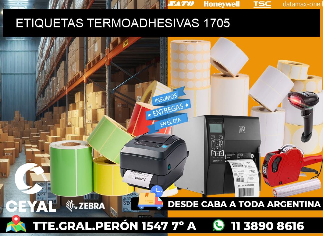 ETIQUETAS TERMOADHESIVAS 1705