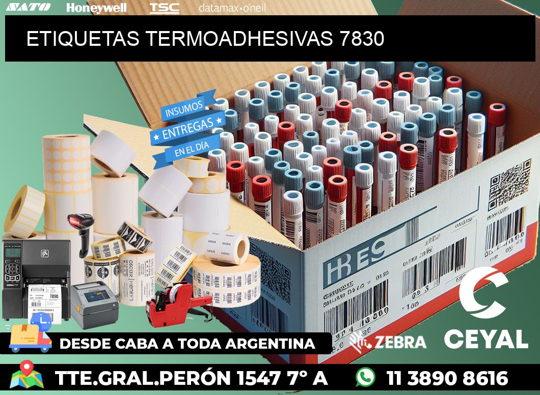 ETIQUETAS TERMOADHESIVAS 7830
