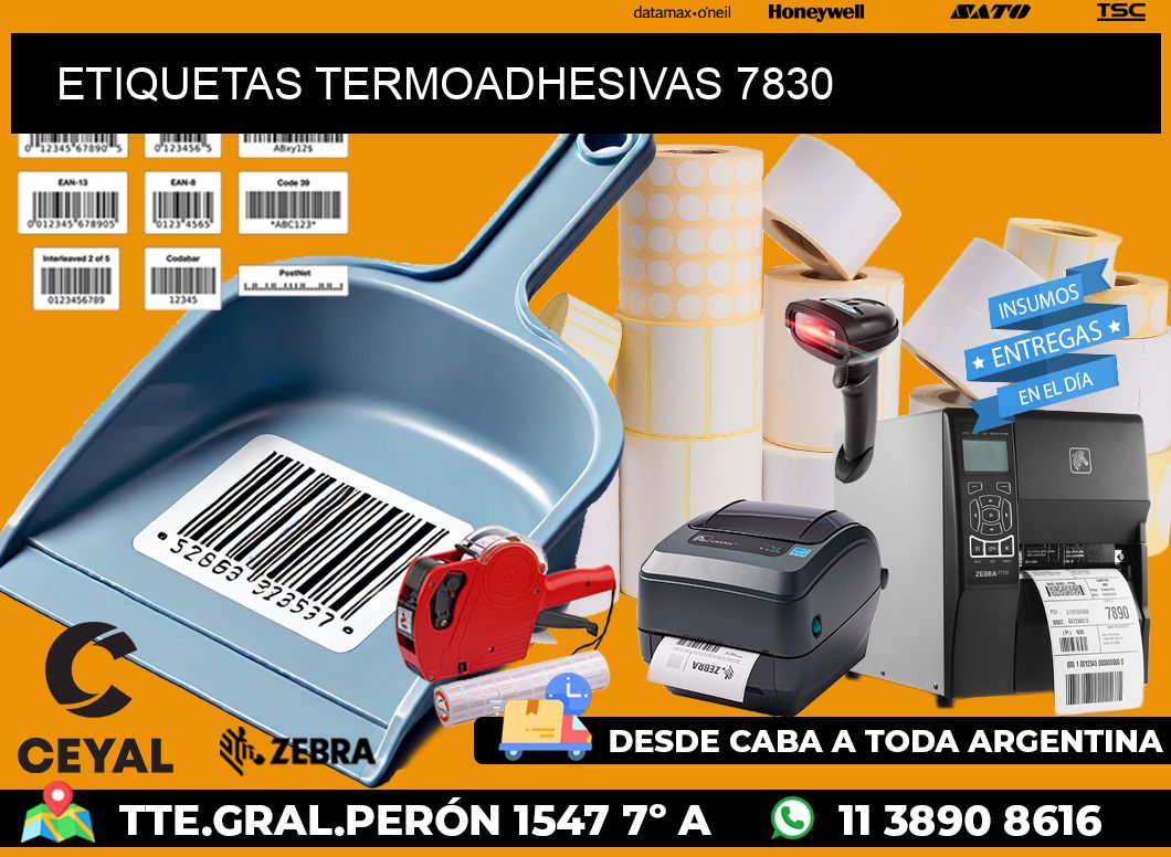 ETIQUETAS TERMOADHESIVAS 7830