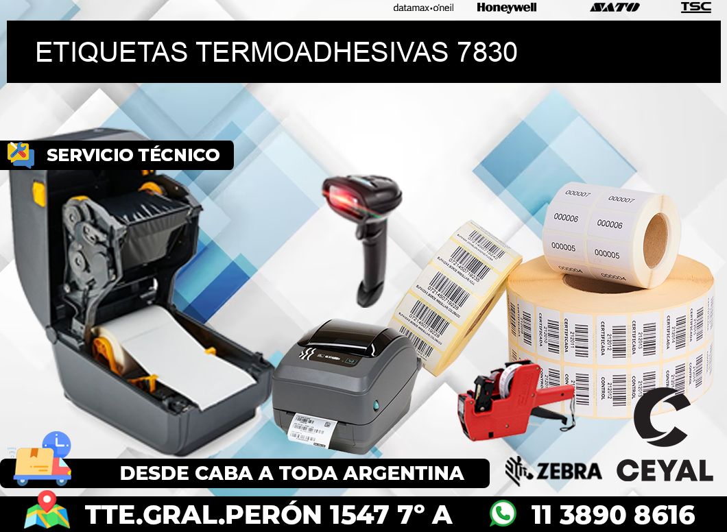ETIQUETAS TERMOADHESIVAS 7830