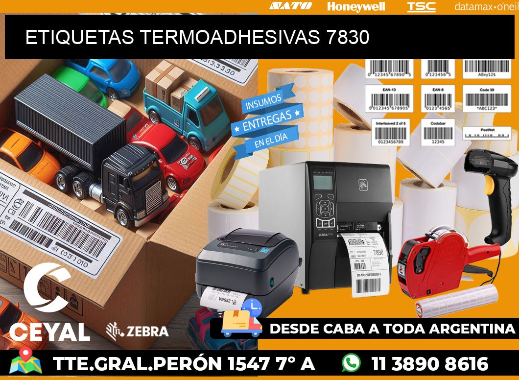 ETIQUETAS TERMOADHESIVAS 7830