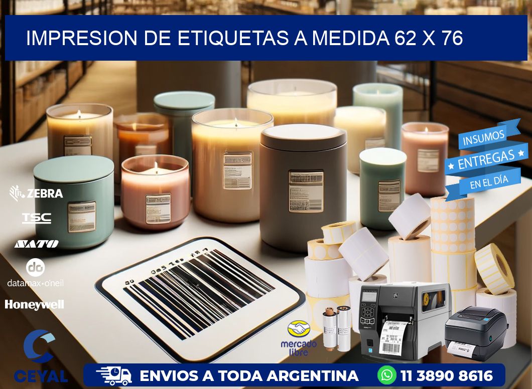 IMPRESION DE ETIQUETAS A MEDIDA 62 x 76