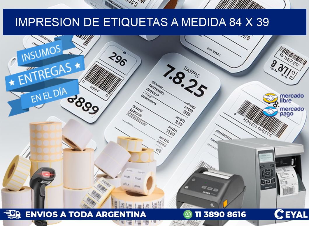 IMPRESION DE ETIQUETAS A MEDIDA 84 x 39