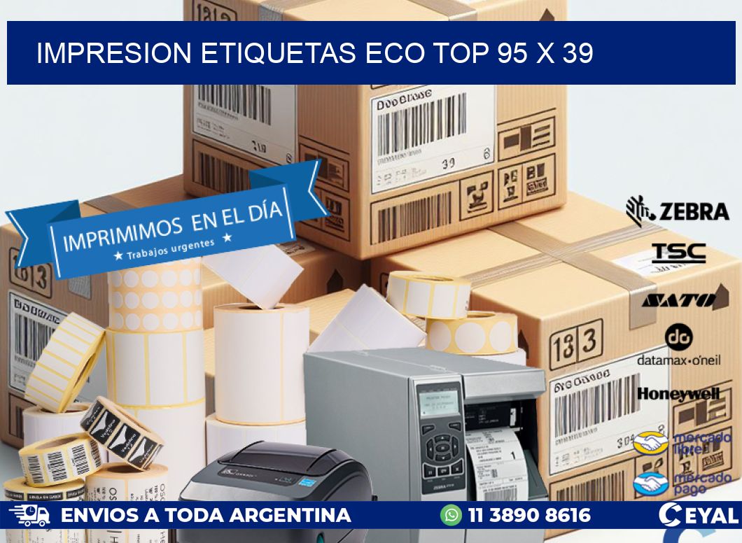 IMPRESION ETIQUETAS ECO TOP 95 x 39