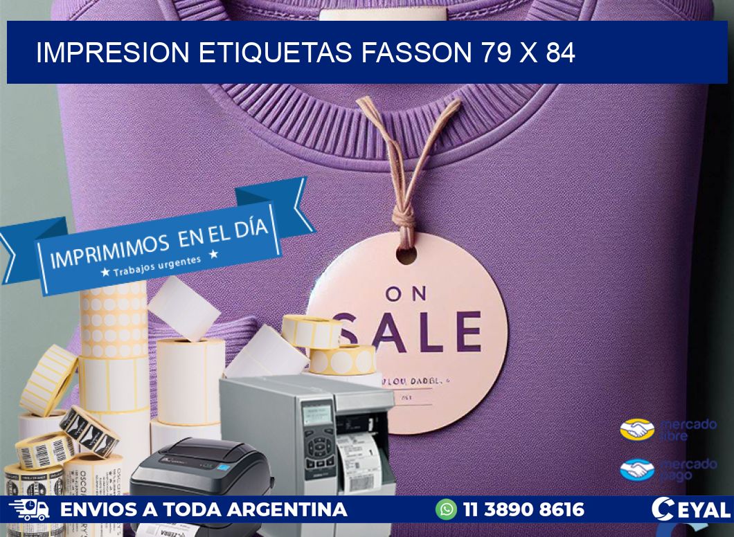 IMPRESION ETIQUETAS FASSON 79 x 84