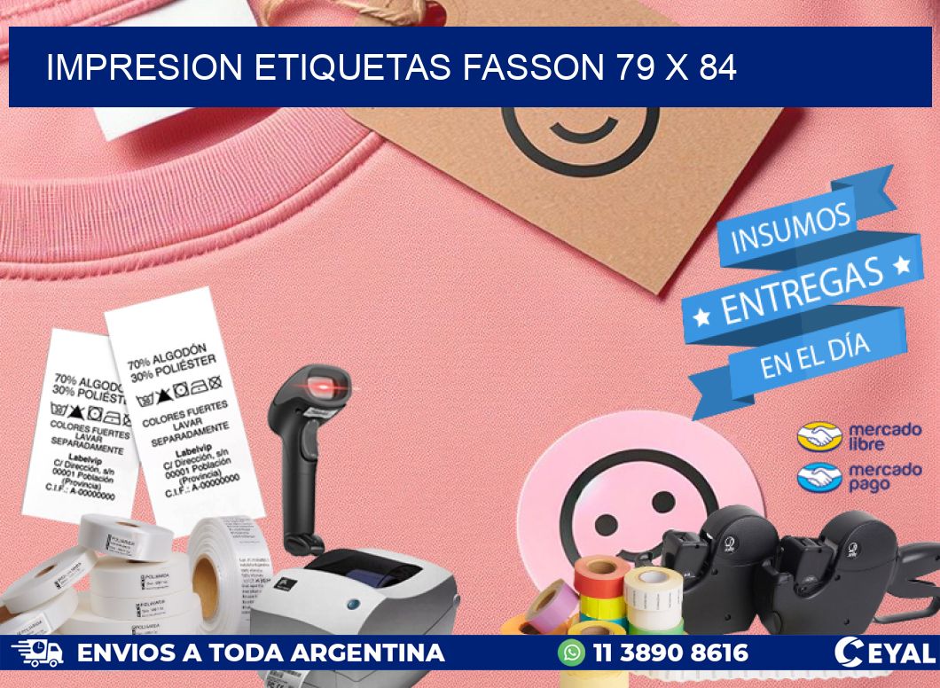 IMPRESION ETIQUETAS FASSON 79 x 84
