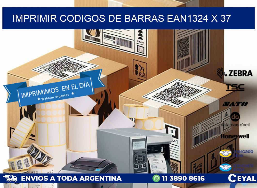 IMPRIMIR CODIGOS DE BARRAS EAN1324 x 37