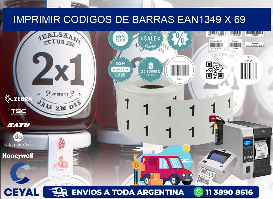IMPRIMIR CODIGOS DE BARRAS EAN1349 x 69