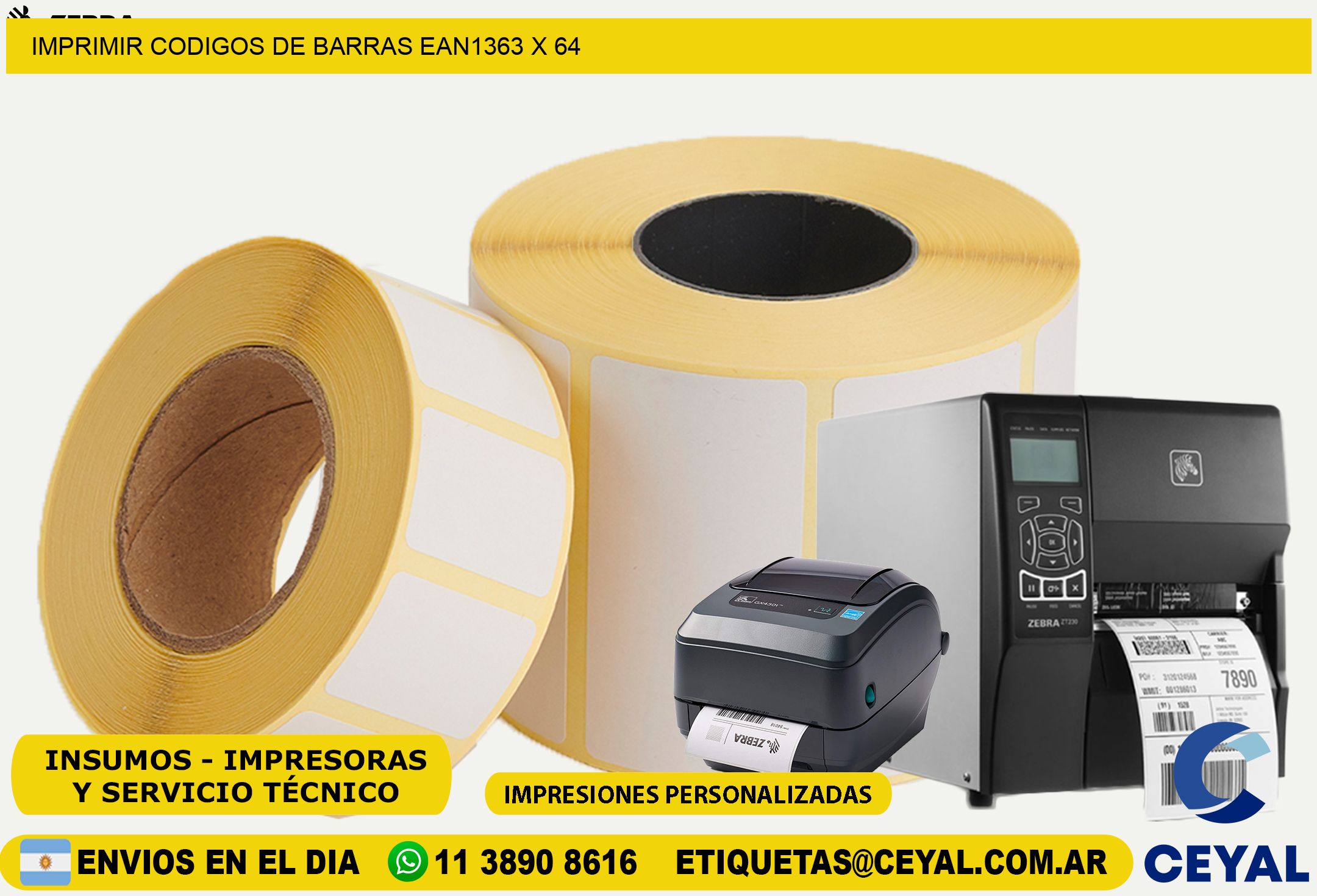 IMPRIMIR CODIGOS DE BARRAS EAN1363 x 64