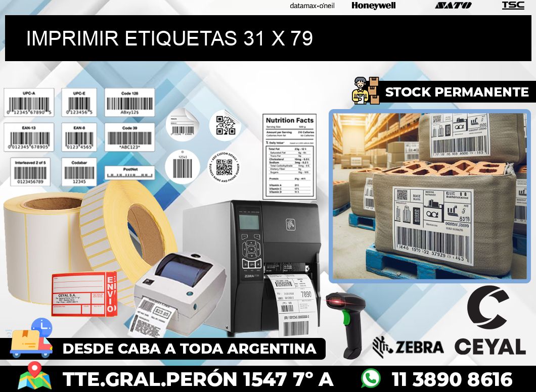 IMPRIMIR ETIQUETAS 31 x 79
