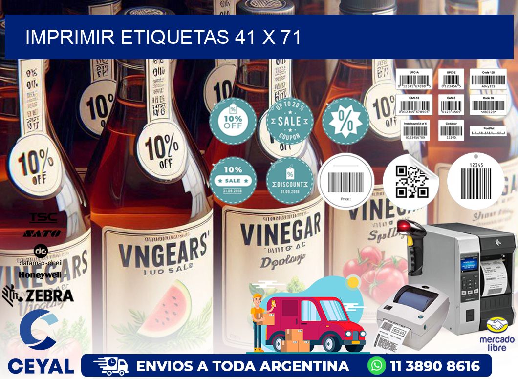 IMPRIMIR ETIQUETAS 41 x 71