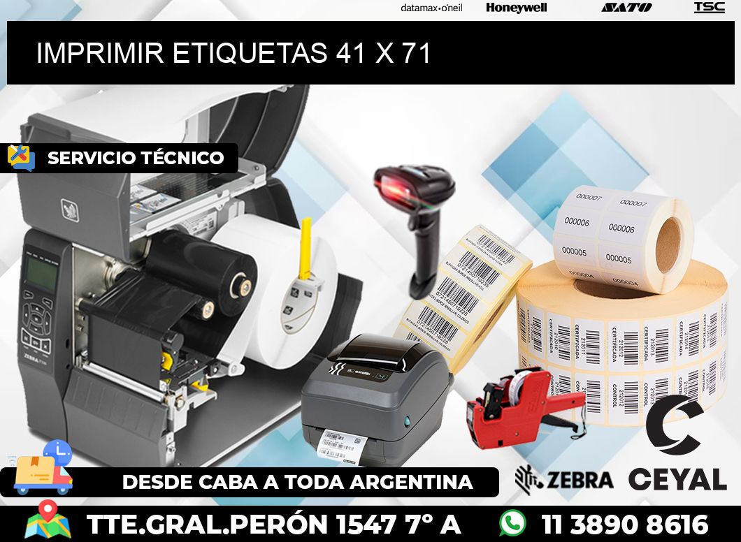 IMPRIMIR ETIQUETAS 41 x 71