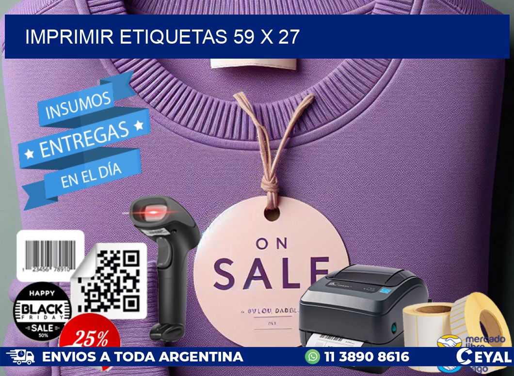 IMPRIMIR ETIQUETAS 59 x 27