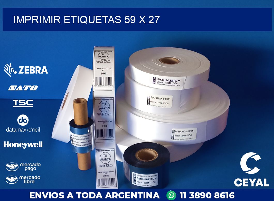 IMPRIMIR ETIQUETAS 59 x 27