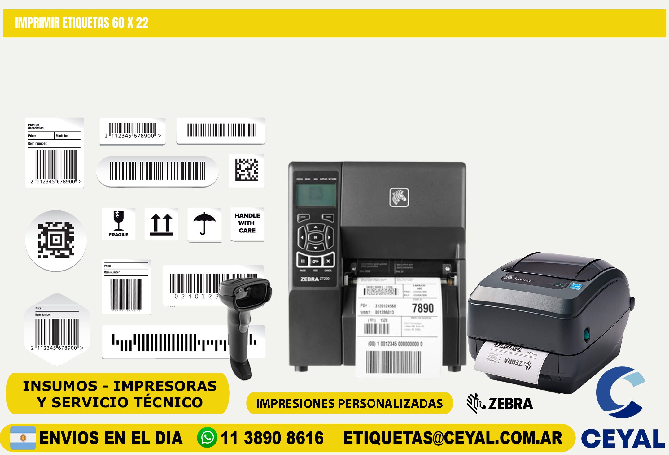 IMPRIMIR ETIQUETAS 60 x 22
