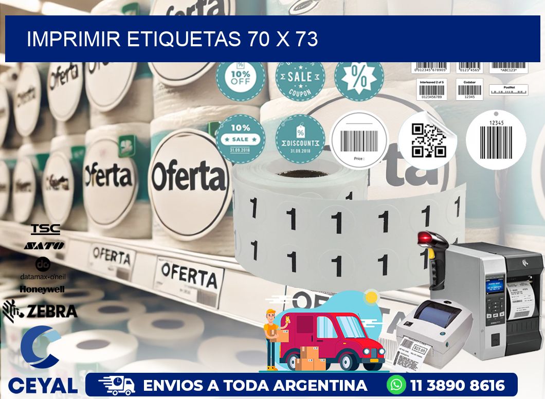 IMPRIMIR ETIQUETAS 70 x 73