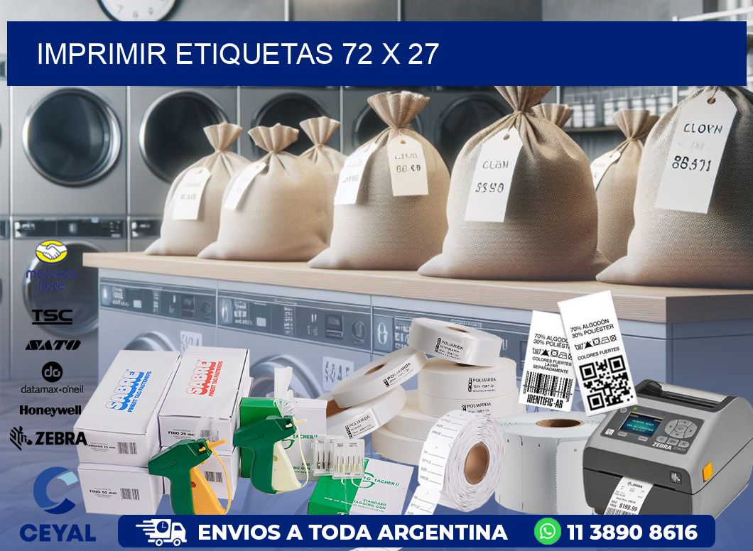 IMPRIMIR ETIQUETAS 72 x 27