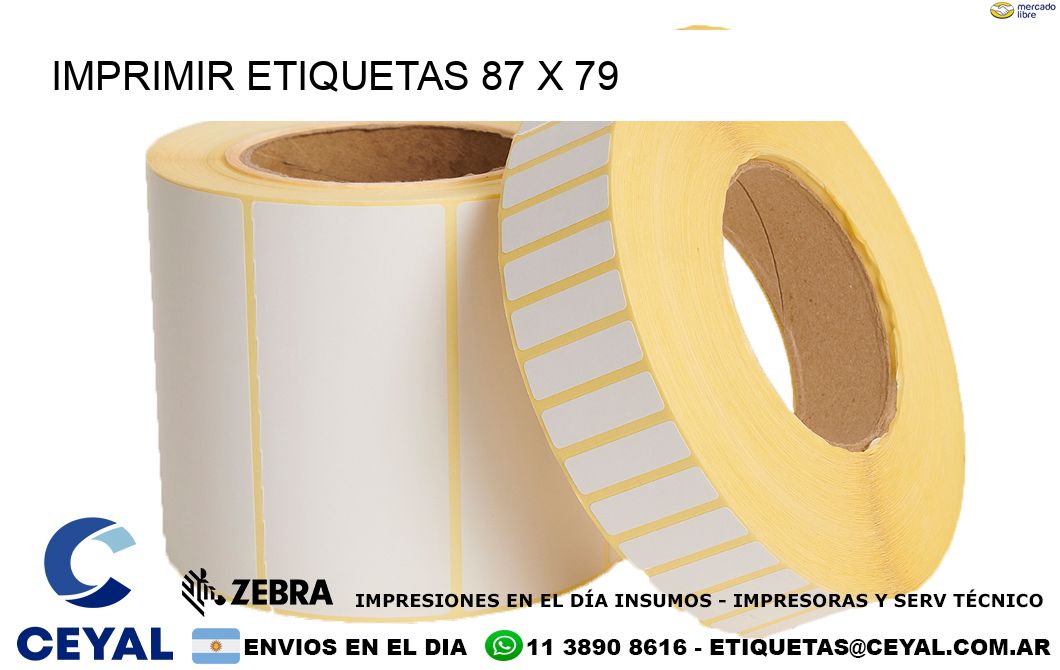 IMPRIMIR ETIQUETAS 87 x 79
