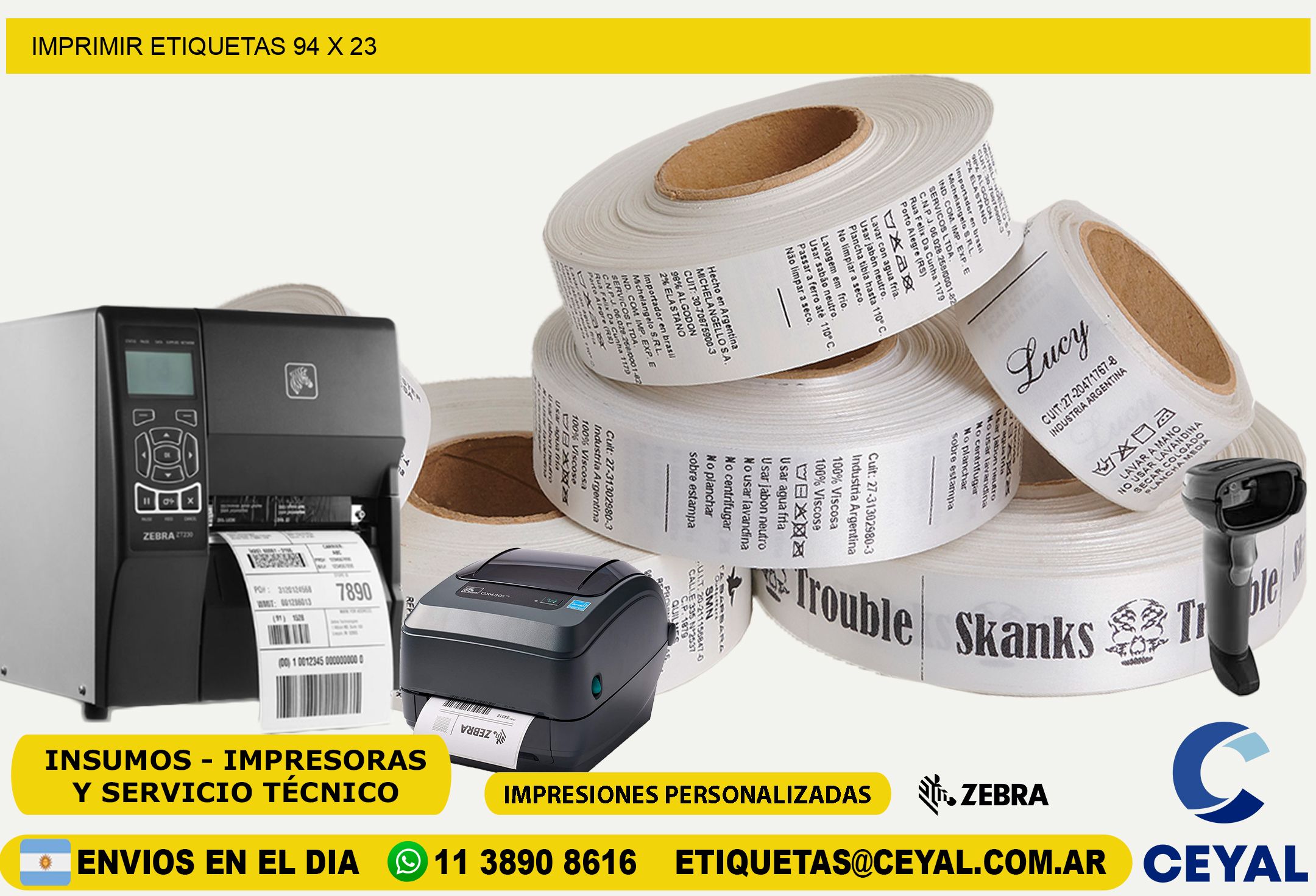 IMPRIMIR ETIQUETAS 94 x 23