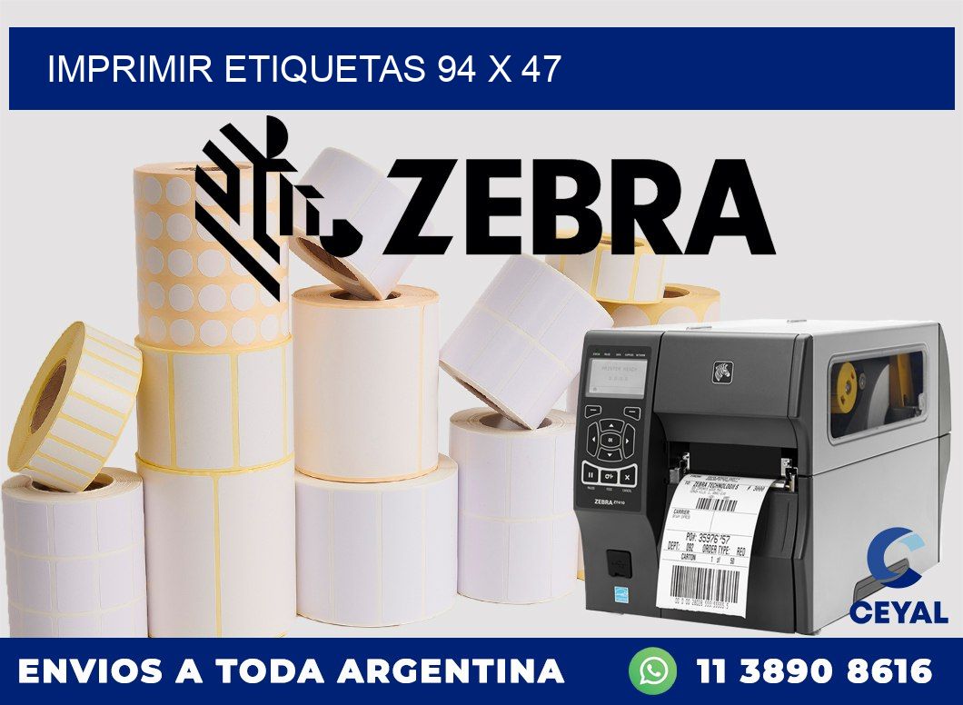 IMPRIMIR ETIQUETAS 94 x 47
