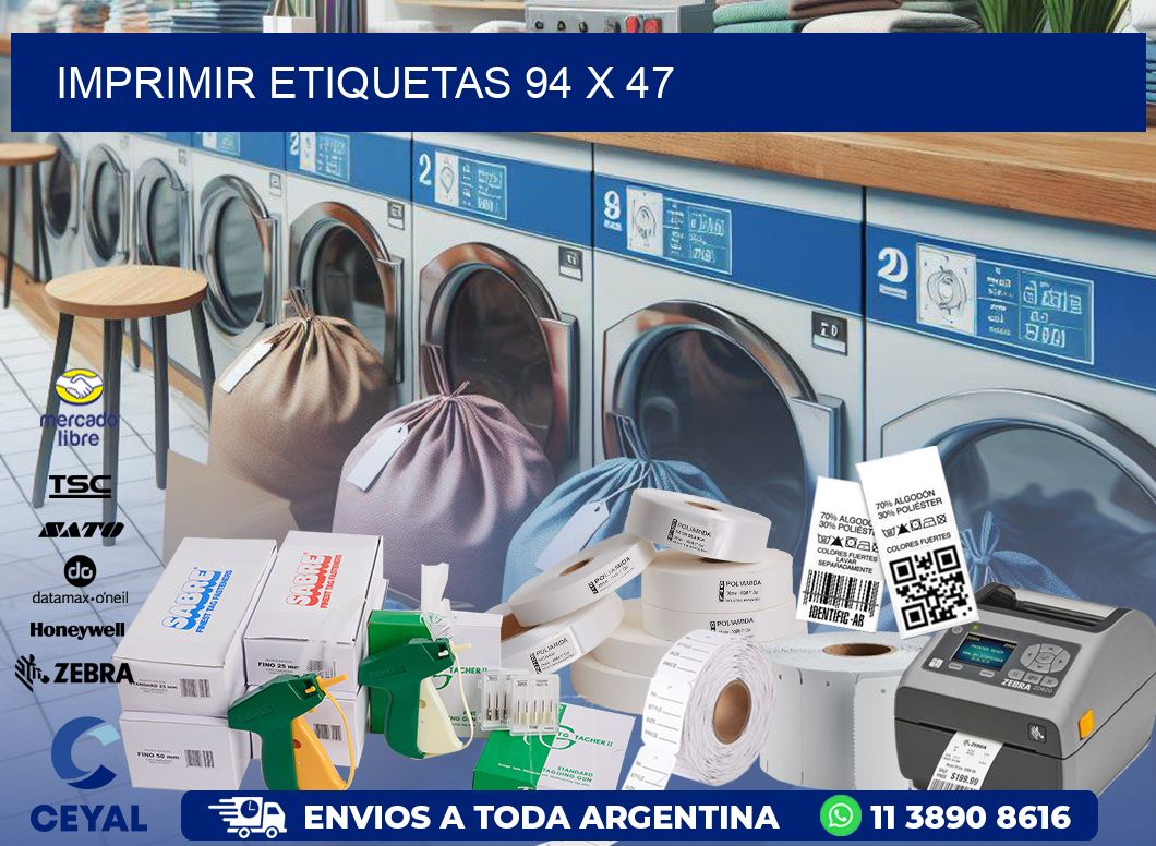 IMPRIMIR ETIQUETAS 94 x 47