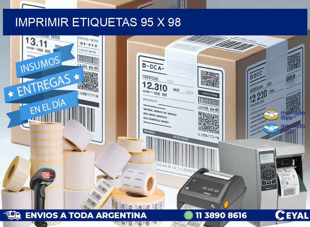 IMPRIMIR ETIQUETAS 95 x 98