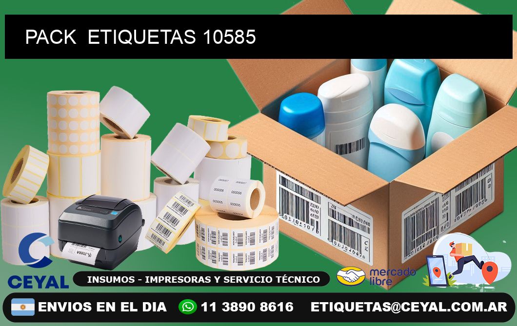 PACK  ETIQUETAS 10585