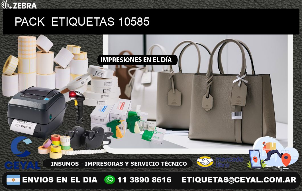 PACK  ETIQUETAS 10585