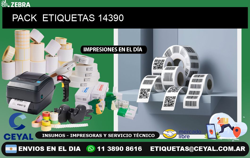 PACK  ETIQUETAS 14390