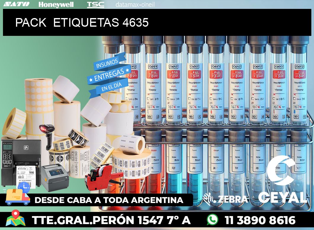 PACK  ETIQUETAS 4635