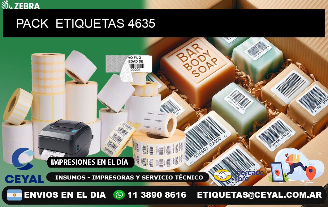 PACK  ETIQUETAS 4635