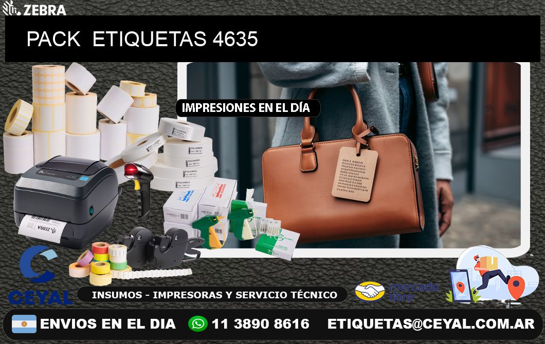 PACK  ETIQUETAS 4635