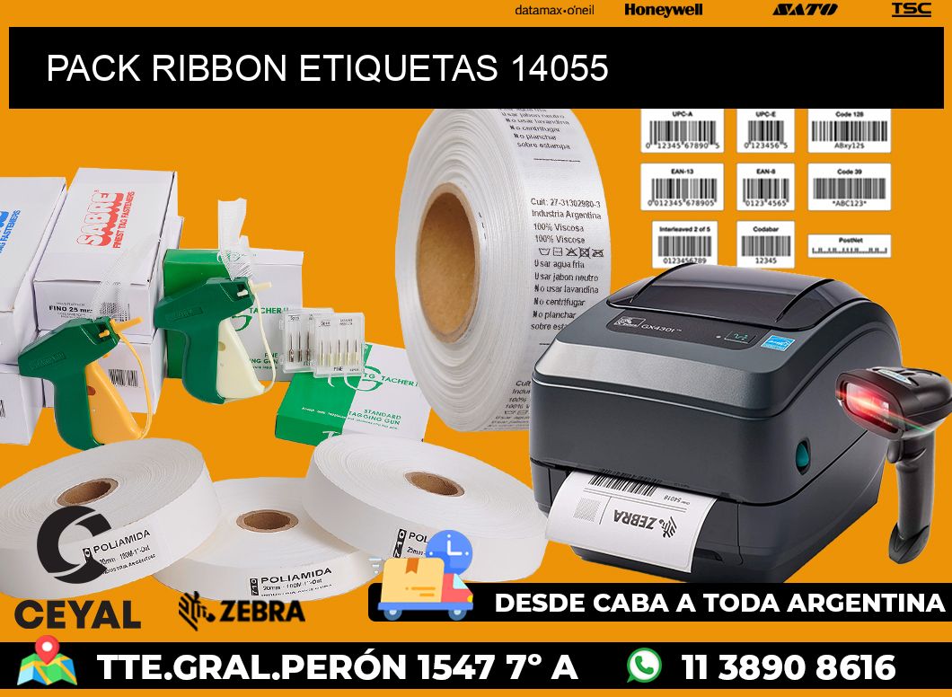 PACK RIBBON ETIQUETAS 14055
