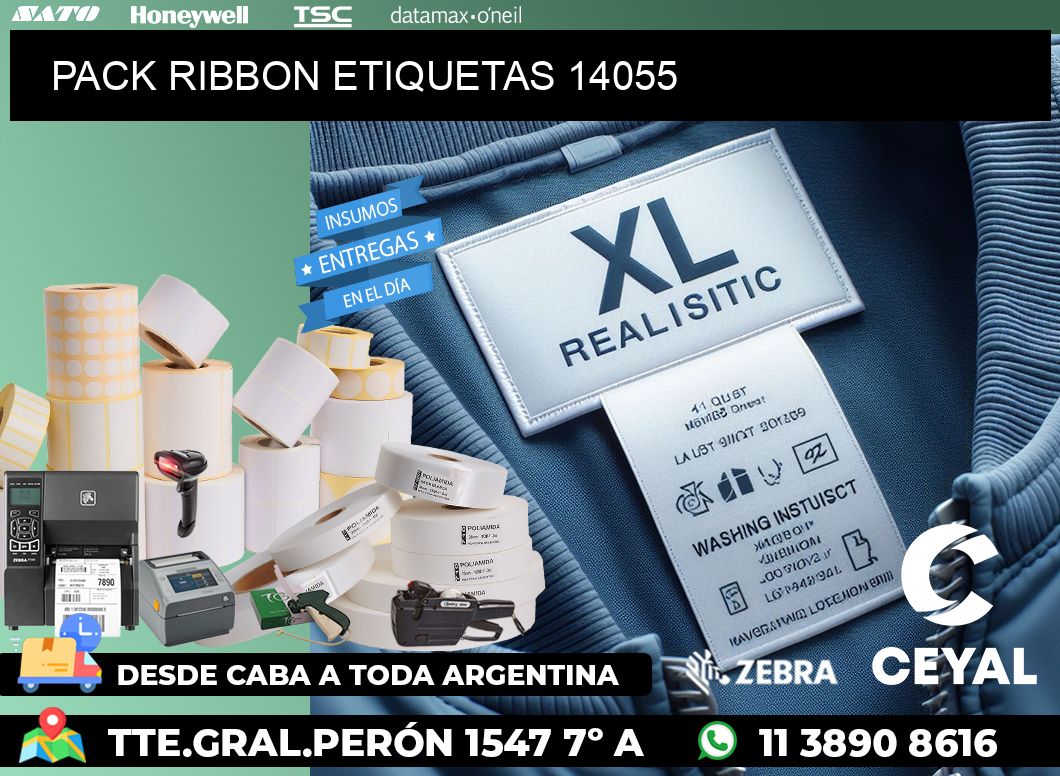 PACK RIBBON ETIQUETAS 14055
