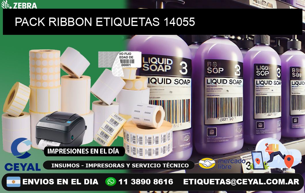 PACK RIBBON ETIQUETAS 14055