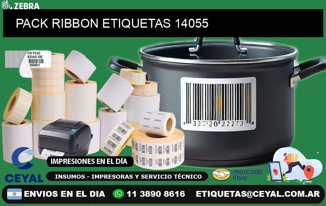 PACK RIBBON ETIQUETAS 14055