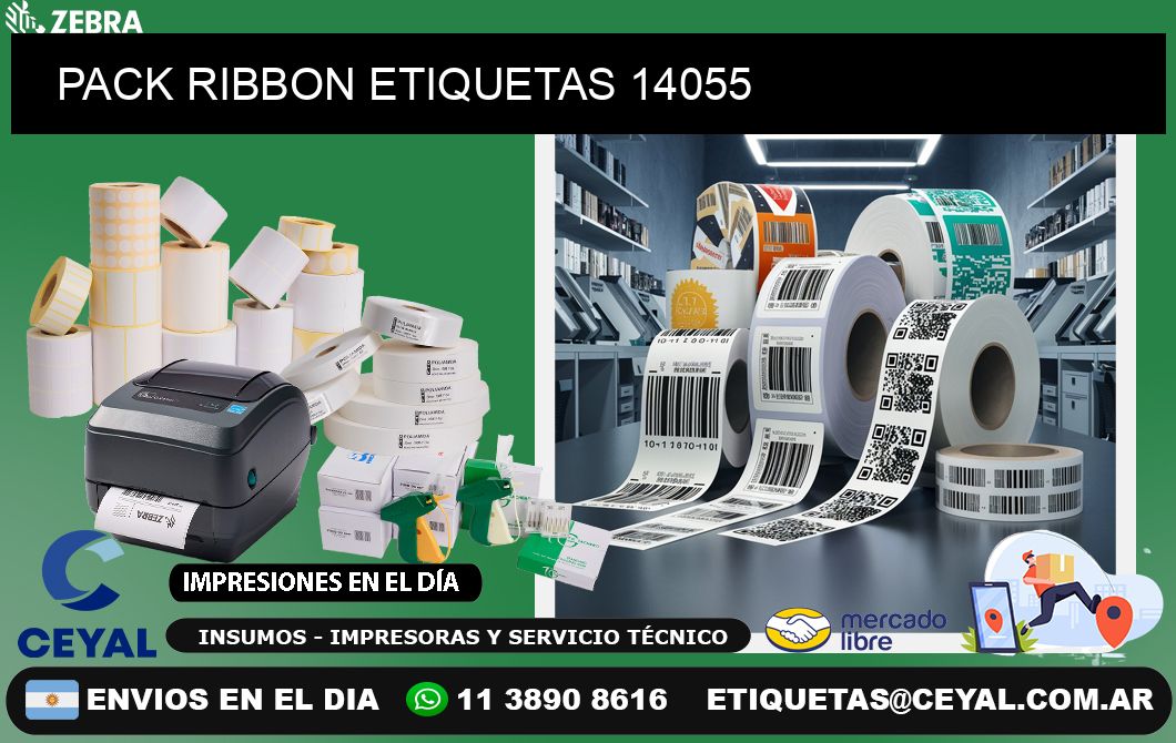 PACK RIBBON ETIQUETAS 14055