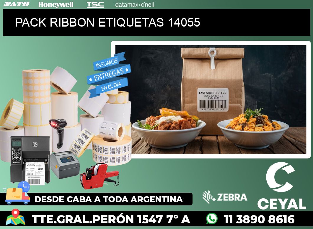 PACK RIBBON ETIQUETAS 14055