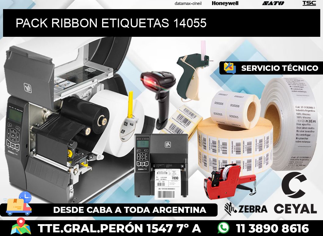 PACK RIBBON ETIQUETAS 14055