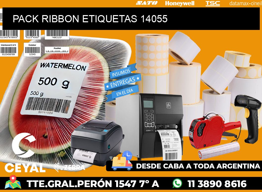 PACK RIBBON ETIQUETAS 14055
