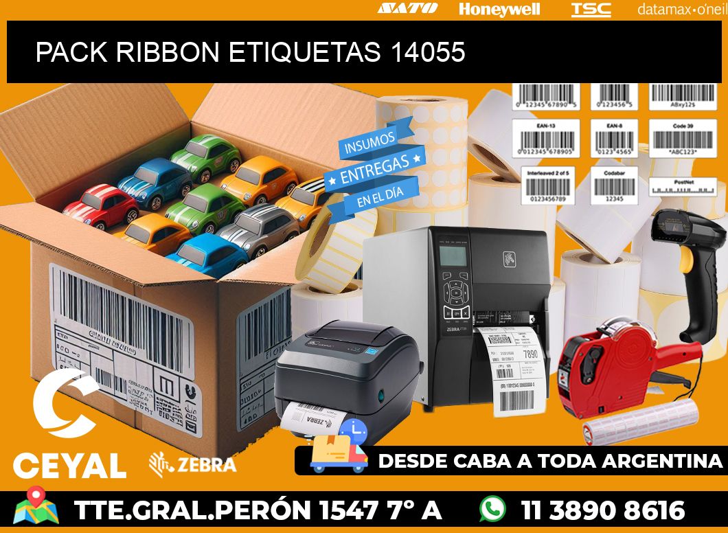 PACK RIBBON ETIQUETAS 14055