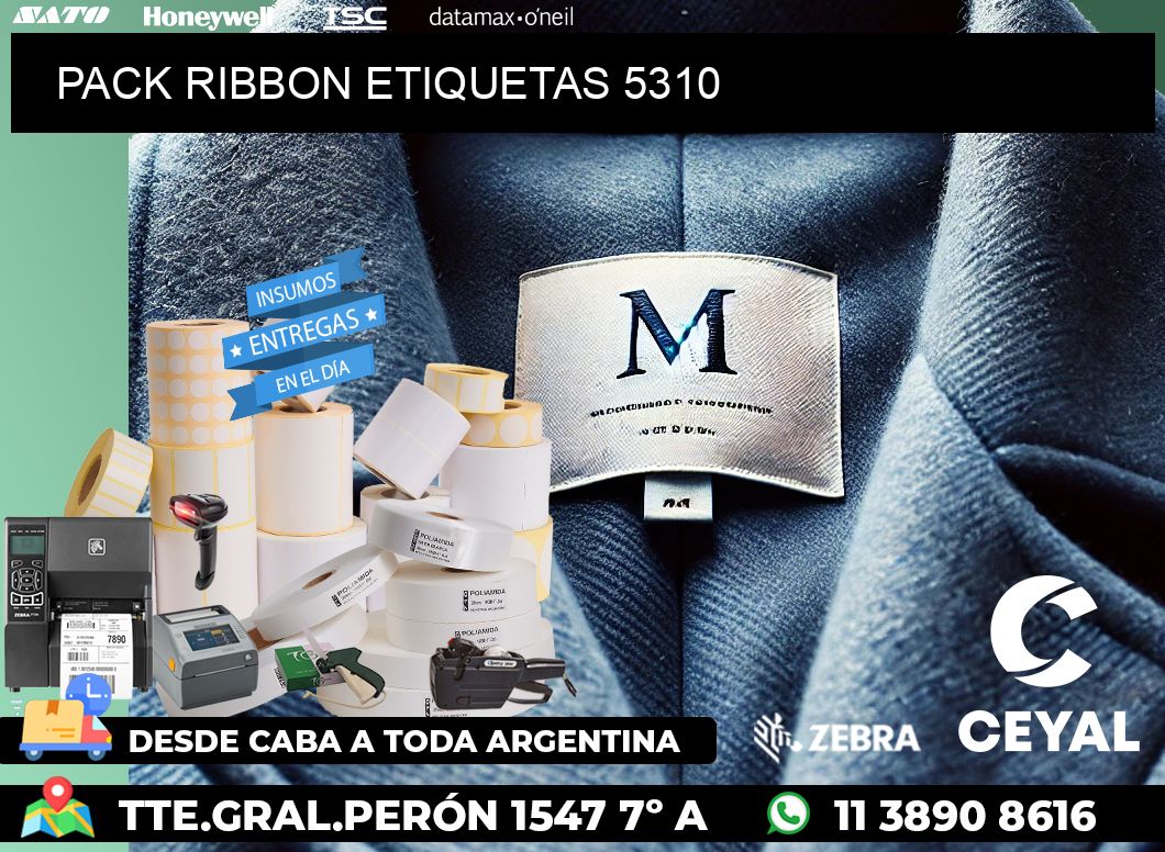 PACK RIBBON ETIQUETAS 5310