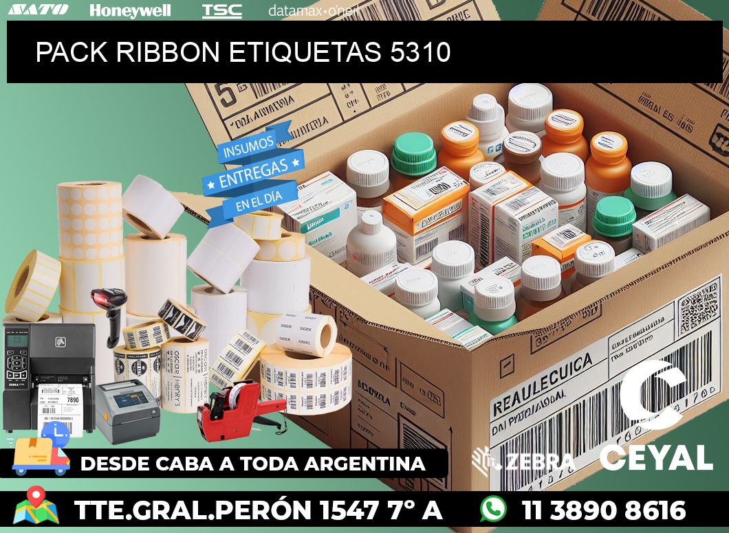PACK RIBBON ETIQUETAS 5310