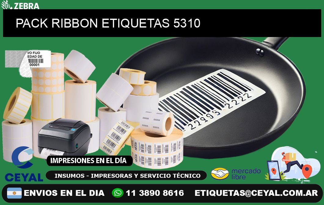 PACK RIBBON ETIQUETAS 5310
