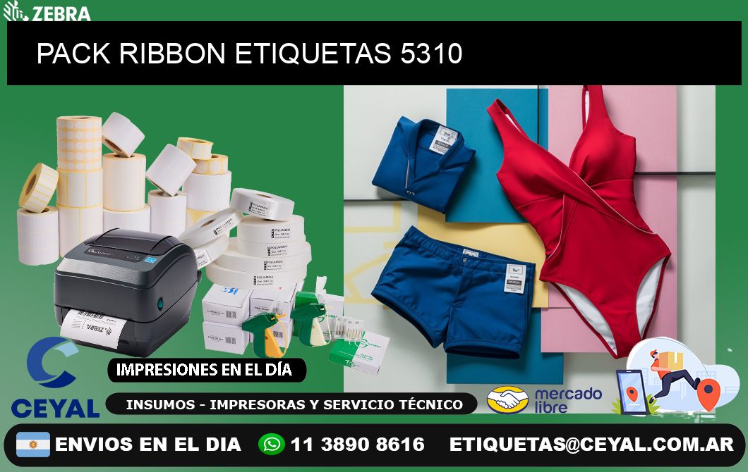 PACK RIBBON ETIQUETAS 5310