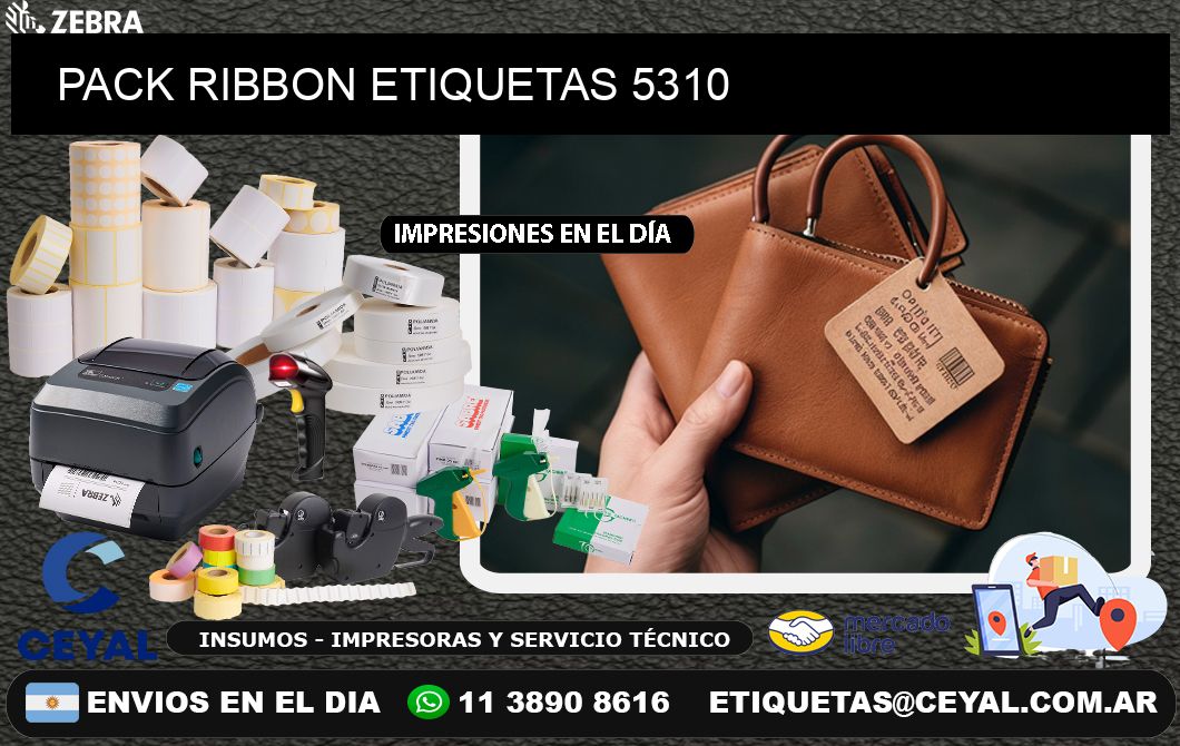 PACK RIBBON ETIQUETAS 5310
