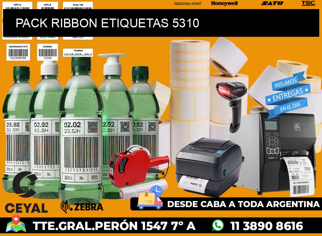 PACK RIBBON ETIQUETAS 5310